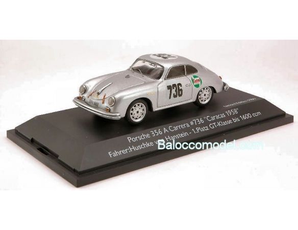 Schuco SH2509 PORSCHE 356 A N.736 CARACAS'58 1:43 Modellino