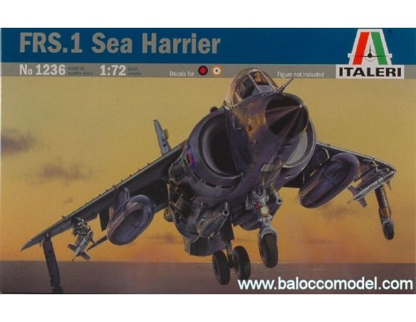 Italeri IT1236 SEA HARRIER FRS KIT 1:72 Modellino