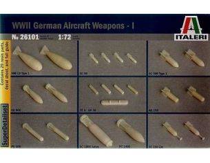 Italeri IT26101 GERMAN AIRCRAFT WEAPONS 1:72 Modellino