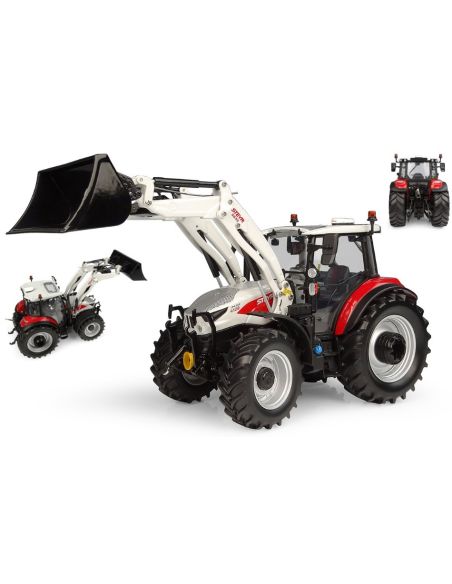 UNIVERSAL HOBBIES UH6823 TRATTORE CON PALA STEYR 4120 PLUS W/L635 FRONT LOADER 1:32 Modellino