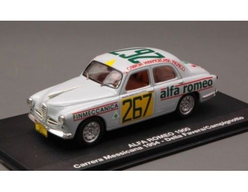 M4 M47166 ALFA ROMEO 1900 N.267 CARRERA MEXICO 1954 DELLA FAVERA-CAMPIGNOTTO 1:43 Modellino