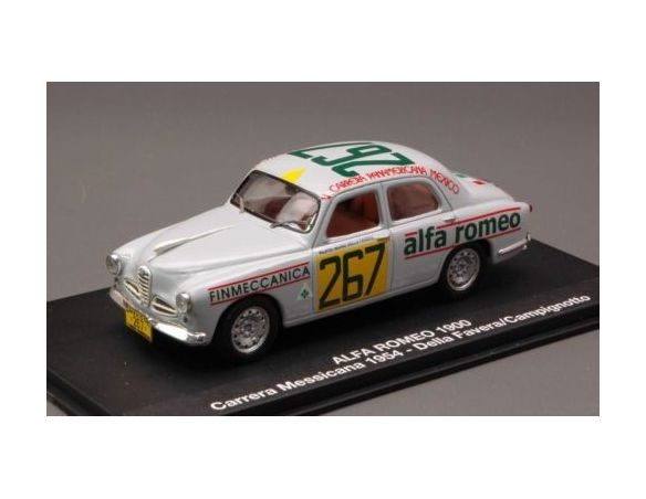 M4 M47166 ALFA ROMEO 1900 N.267 CARRERA MEXICO 1954 DELLA FAVERA-CAMPIGNOTTO 1:43 Modellino