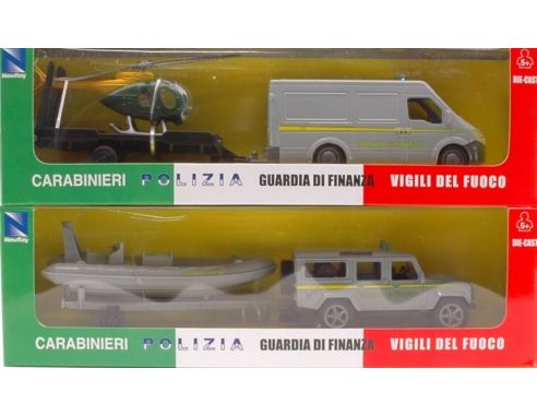 New Ray NY19875 AUTO G.D.FINANZA C/CARRELLO ASS.1:43 Forze dell'Ordine