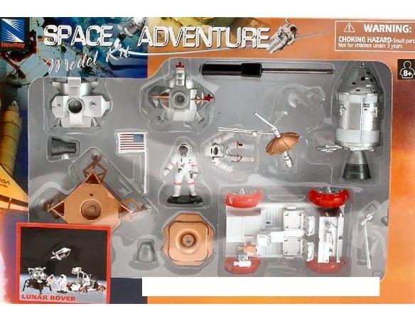 New Ray NY20405 SPACE ADVENTURE MODEL KIT 4 ASS. 1:48 Modellino