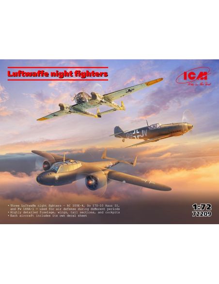 ICM ICM72209 LUFTWAFFE NIGHT FIGHTER KIT 1:72 Modellino