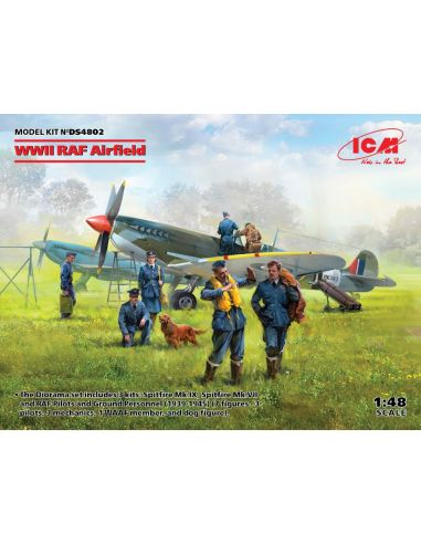 ICM ICMDS4802 WWII RAF AIRFIELD SPITFIRE Mk.IX...