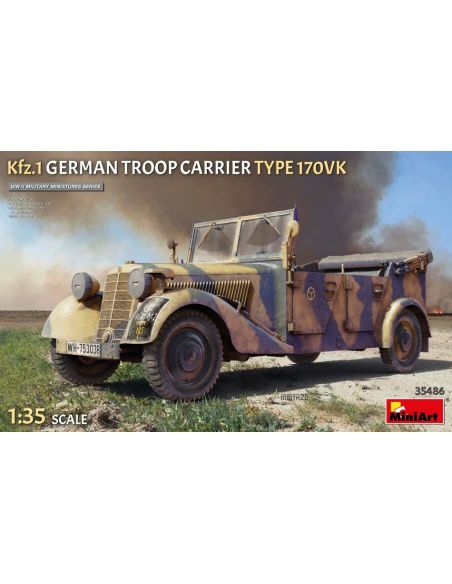 MINIART MIN35486 Kfz.1 GERMAN TROOP CARRIER TYPE 170VK KIT 1:35 Modellino