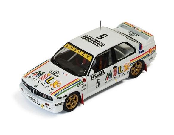 Ixo model RAC195 BMW E30 M3 N.5 RETIRED R.1000 LAKES 1988 VATANEN-BERGLUND 1:43 Auto Rally