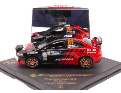 Vitesse VE43428 MITS.LANCER EVO X N.61 OKK.'09 1:43 Modellino