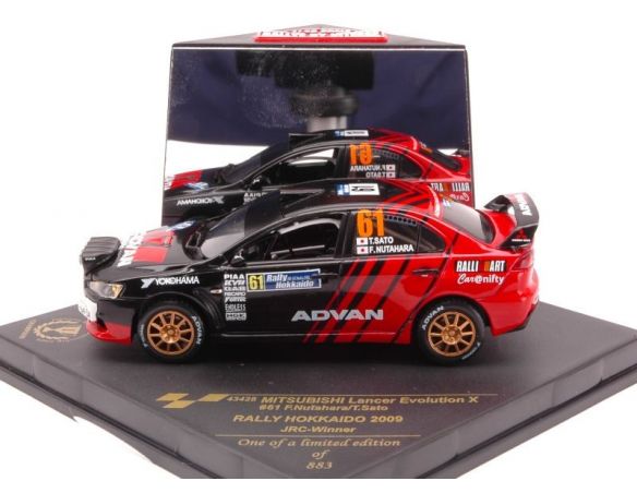 Vitesse VE43428 MITS.LANCER EVO X N.61 OKK.'09 1:43 Modellino