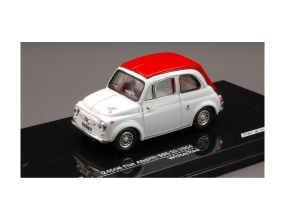 Vitesse VE24506 FIAT ABARTH 595 SS 1964 WHITE/RED 1:43 Modellino