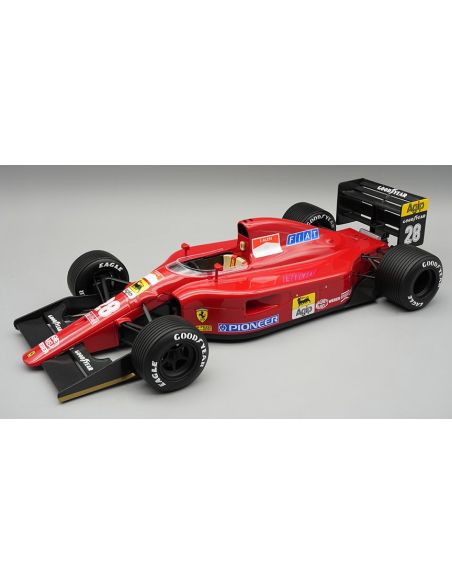 TECNOMODEL TMD18392A FERRARI 642 F1 N.28 BRITISH GP 1991 RAIN TYRES J.ALESI 1:18 Modellino