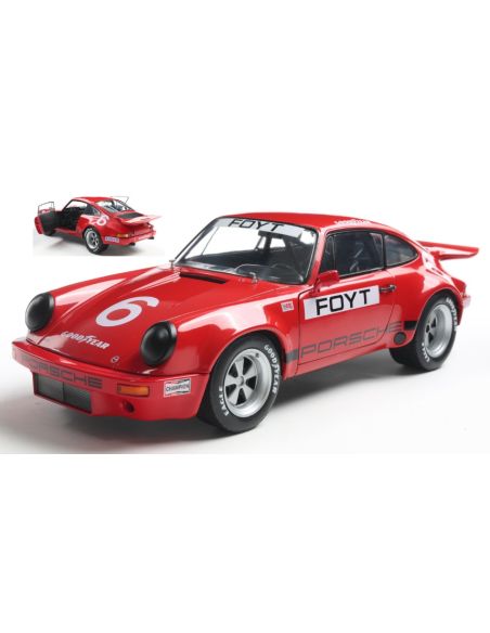 SOLIDO SL1810704 PORSCHE 911 IROC N.6 FOYT IROC DAYTONA 1974 1:18 Modellino