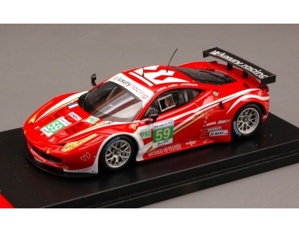 Fujimi FJM1343002 FERRARI 458 N.59 18th LM 2012 MAKOWIECKI-MELO-FARNBACHER 1:43 Modellino