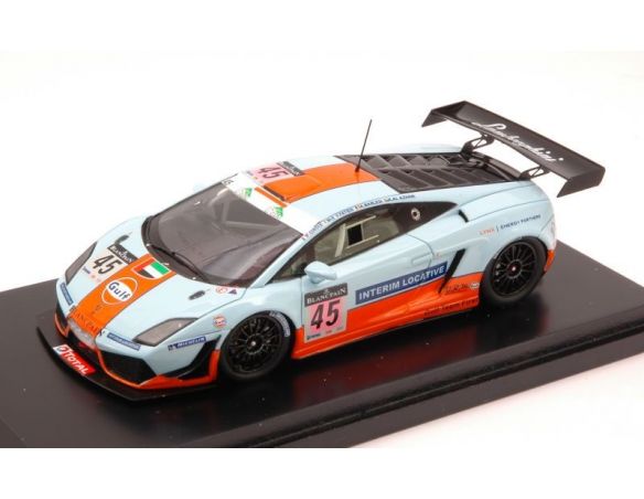 Fujimi FJM1243019 LAMBORGHINI GALLARDO LP600-4 GT3 N.45 SPA 2011 GULF RACING 1:43 Modellino