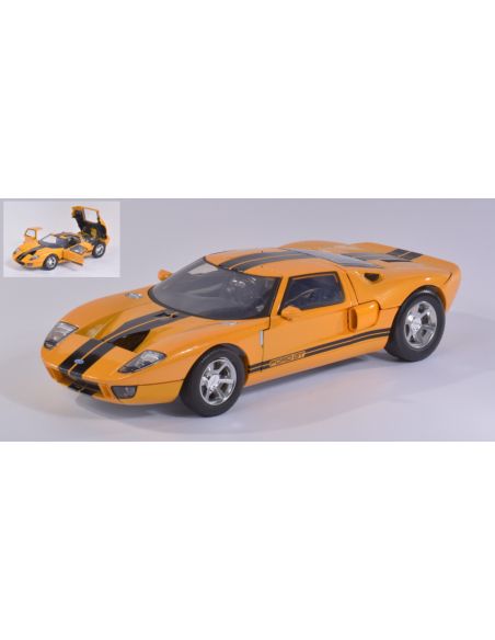 MOTORMAX MTM73001Y FORD GT CONCEPT 2004 YELLOW W/BLACK STRIPES 1:12 Modellino