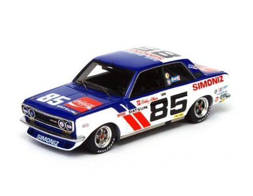 True Scale Miniatures TSM124383 DATSUN 510 N.85 3rd LAGUNA SECA 1972 B.ALLYSON 1:43 Modellino