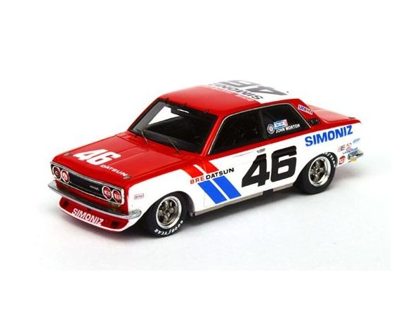True Scale Miniatures TSM124382 DATSUN 510 N.46 SCAA TRANS-AM 2.5 CHAMPION 1972 J.MORTON 1:43 Modellino