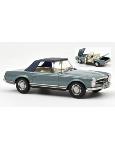 NOREV NV183992 MERCEDES-BENZ 230 SL 1963 HORIZON BLUE 1:18 Modellino