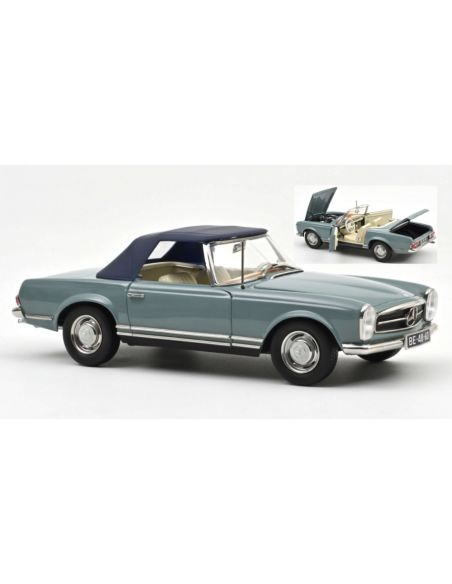 NOREV NV183992 MERCEDES-BENZ 230 SL 1963 HORIZON BLUE 1:18 Modellino