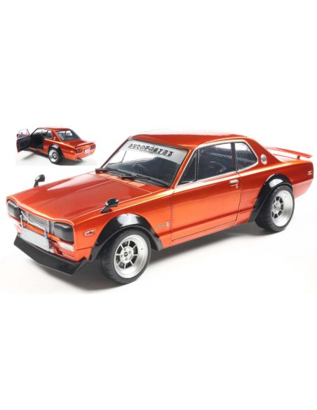 SOLIDO SL1813003 NISSAN SKYLINE (C10)HAKOSUKA SOLIDO WORKS 1970 ORANGEMETALLIC 1:18 Modellino