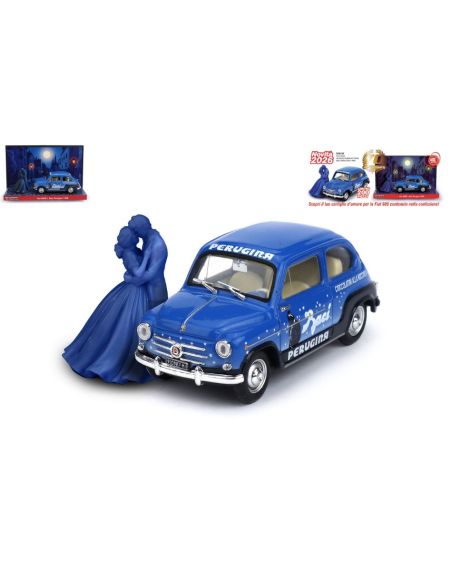 BRUMM BMS2603 FIAT 600 D BERLINA 1960 BACI PERUGINA ED.MIM.PCS 200 1:43 Modellino