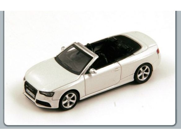 Spark Model S87132 AUDI RS5 CABRIOLET 2010 WHITE 1:87 Auto Stradali