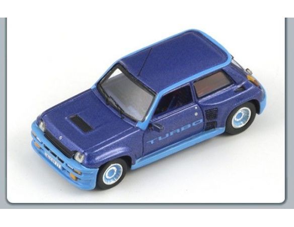 Spark Model S87098 RENAULT 5 TURBO 1985 BLUE 1:87 Modellino