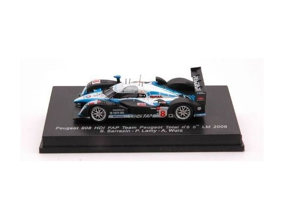 Spark Model S87086 PEUGEOT 908 HDI N.9 3rd LM'08 1:87 Modellino