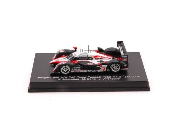 Spark Model S87085 PEUGEOT 908 HDI N.7 2nd LM'08 1:87 Modellino