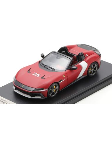 LOOKSMART LS556K FERRARI 12 CILINDRI SPIDER 2025 MATT RACING RED 1:43 Modellino