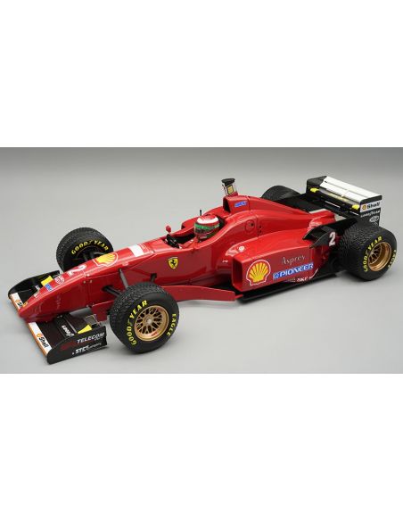 TECNOMODEL TMD18332D FERRARI F310 N.2 SPAIN GP 1996 RAIN TYRES E.IRVINE W/DRIVER 1:18 Modellino