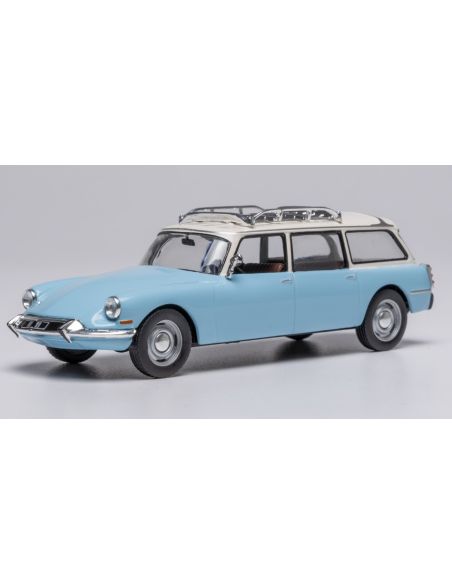IXO MODEL CLC609 CITROEN ID 19 BREAK 1960 LIGHT BLUE/WHITE 1:43 Modellino