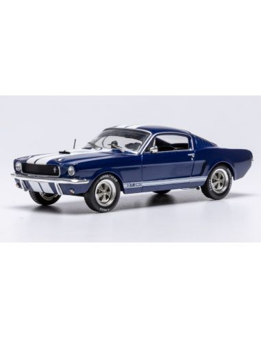 IXO MODEL CLC613 FORD MUSTANG SHELBY GT 350 1965 DARK BLUE/WHITE 1:43 Modellino
