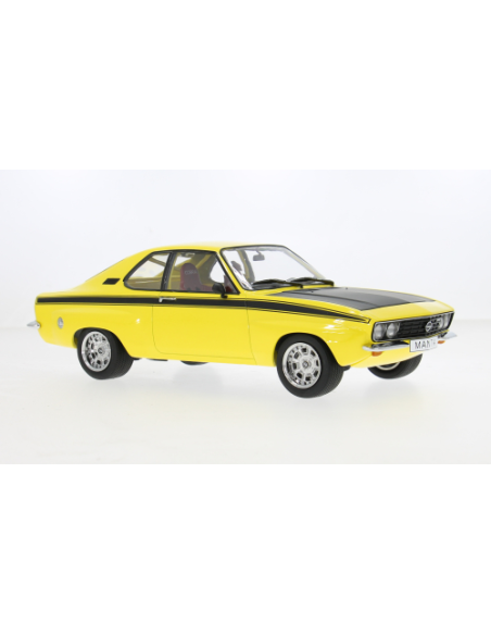 MODELCARGROUP MCG18426 OPEL MANTA A IRMSCHER 1974 YELLOW/BLACK 1:18 Modellino