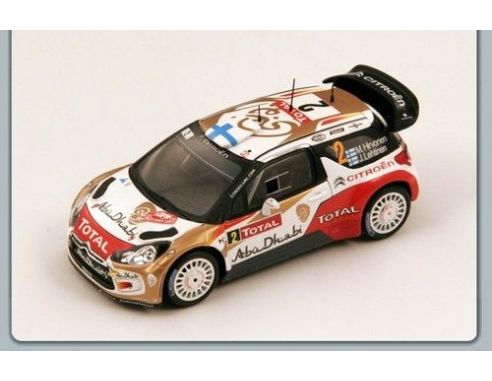 Spark Model S3354 CITROEN DS3 WRC N.2 4th MONTE CARLO 2013 HIRVONEN-LEHTINEN 1:43 Modellino