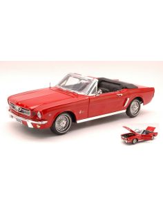 MOTORMAX MTM73145R FORD MUSTANG OPEN 1964 RED 1:18 Modellino