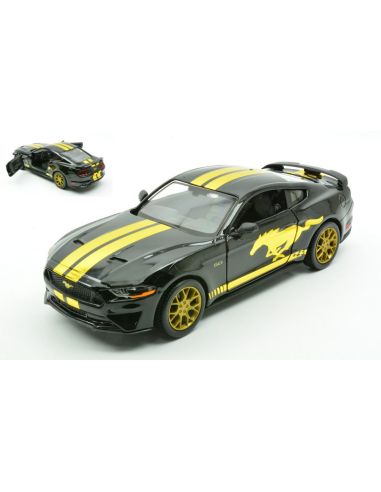MOTORMAX MTM79204 FORD MUSTANG GT 2018 BLACK 1:24 Modellino