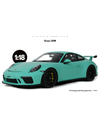GT SPIRIT GT550 PORSCHE 911 [991.2]GT3 2018 GREEN 1:18 Modellino