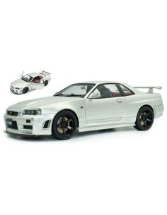 SOLIDO SL1804312 NISSAN SKYLINE (R34) GT-R Z TUNE 1999 SILVER 1:18 Modellino