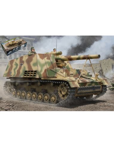 TRUMPETER TP00953 CARRO GERMAN Sd.Kfz. 165 HUMMEL LATE PRODUCTION 1:16 Modellino