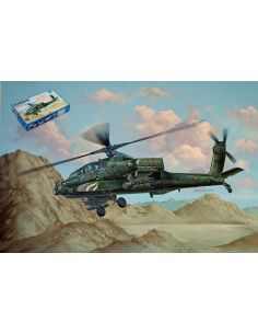 TRUMPETER TP05838 ELICOTTERO AH-64A APACHE KIT 1:48 Modellino