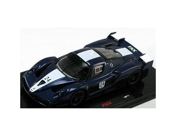 Hot Wheels HWN5606 FERRARI FXX 2005 N.24 BLUE 1:43 Modellino