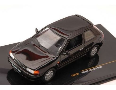 Ixo model CLC235 MAZDA 323 GTX 1989 BLACK 1:43 Modellino