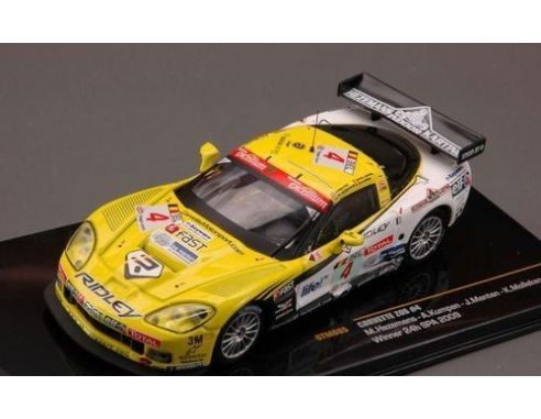 Ixo model GTM085 CORVETTE Z06 N.4 MOLLEKENS/MENTEN/HEZEMANS WINNER 24h SPA 2009 1:43 Modellino