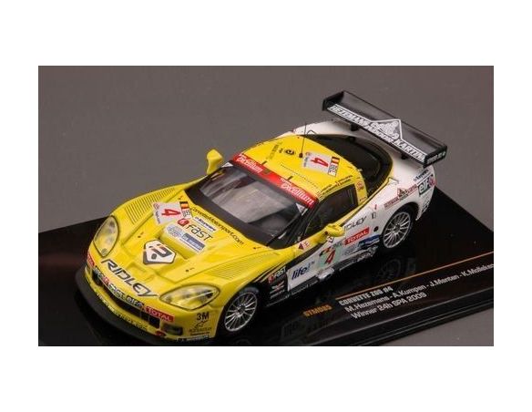 Ixo model GTM085 CORVETTE Z06 N.4 MOLLEKENS/MENTEN/HEZEMANS WINNER 24h SPA 2009 1:43 Modellino