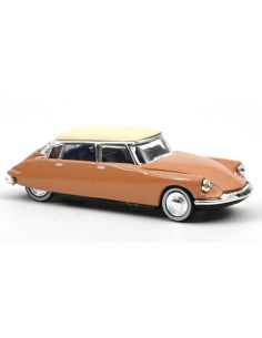 NOREV NV157090 CITROEN DS 19 1959 BEIGE WITH WHITE ROOF 1:87 Modellino