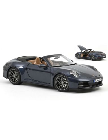 NOREV NV187180 PORSCHE 911 CARRERA CABRIOLET 2025 BLUE METALLIC 1:18 Modellino