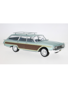 MODELCARGROUP MCG18049 FORD LTD COUNTRY SQUIRE 1960 LIGHT BLUE 1:18 Modellino