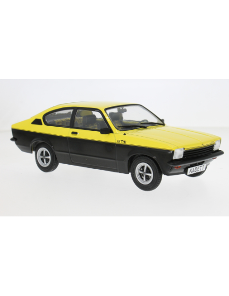 MODELCARGROUP MCG18598 OPEL KADETT C COUPE GT/E 1975 YELLOW/BLACK 1:18 Modellino